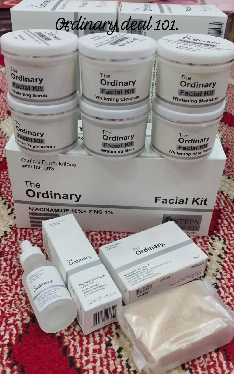 3 in 1 Facial Kit, Niacinamide Soap & Face Serum - Complete Skincare Set